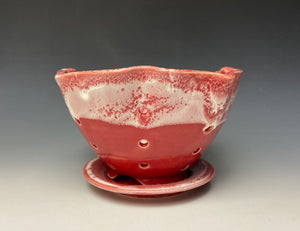 Bright Red Lotus Berry Bowl #2