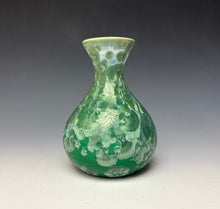 Load image into Gallery viewer, Emerald Green Crystalline Glazed Vase #2
