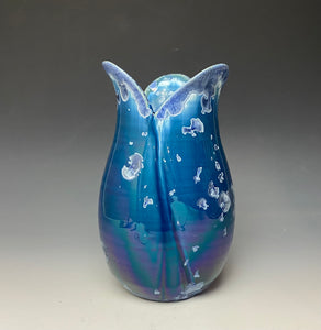 Tulip Vase- Atlantic Storm Blue #3