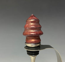 Load image into Gallery viewer, Crystalline Glazed Bottle Stopper- Ruby Tree
