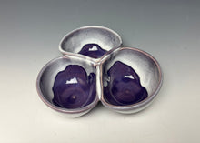 Load image into Gallery viewer, Triple Dip Dish- Purple
