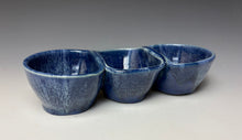 Load image into Gallery viewer, Triple Dip Dish- Deep Blue
