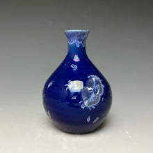 Load image into Gallery viewer, Winter Sky Blue Crystalline Glazed Mini Vase #2
