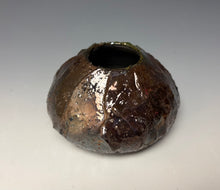 Load image into Gallery viewer, Rainbow Copper Raku AirPlant Vase #2
