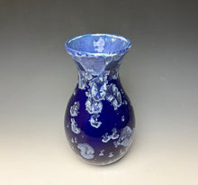 Load image into Gallery viewer, Winter Sky Blue Crystalline Glazed Vase 2
