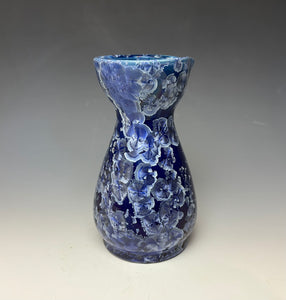 Winter Sky Blue Crystalline Sake Pitcher