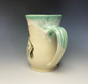 Rearing Horse Mug - Bermuda Green