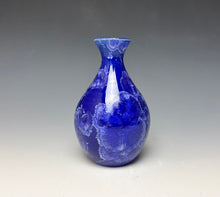 Load image into Gallery viewer, Royal Blue Crystalline Glazed Mini Vase 2
