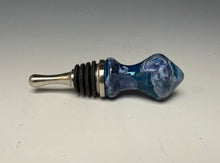 Load image into Gallery viewer, Crystalline Glazed Bottle Stopper- Atlantic Storm Blue 3
