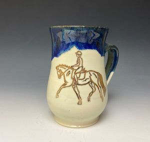 Dressage Horse Mug- Galaxy Blue