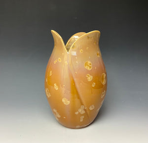 Tulip Vase- Iced Caramel #4