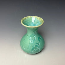 Load image into Gallery viewer, Light Green Crystalline Glazed Mini Vase
