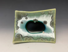 Load image into Gallery viewer, Crystalline Tray in Green and Silver #2
