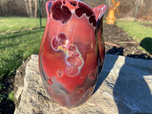 Tulip Vase- Ruby #3