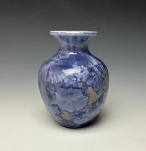 Periwinkle Crystalline Mini Vase