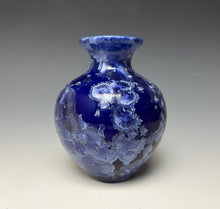 Load image into Gallery viewer, Winter Sky Blue Crystalline Glazed Mini Vase #4
