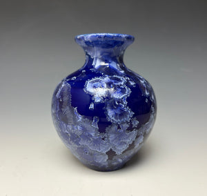 Winter Sky Blue Crystalline Glazed Mini Vase #4