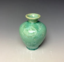 Load image into Gallery viewer, Light Green Crystalline Glazed Mini Vase #3
