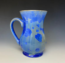 Load image into Gallery viewer, Crystalline Glazed Mug 16 oz- Blue and Tan Ombre
