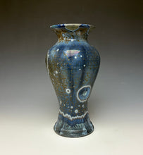 Load image into Gallery viewer, Cobalt Galaxy Crystalline Glazed Vase 5
