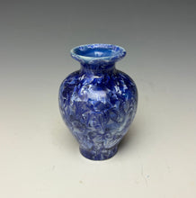Load image into Gallery viewer, Winter Sky Blue Crystalline Glazed Mini Vase #3
