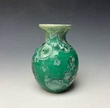 Load image into Gallery viewer, Emerald Green Crystalline Glazed Mini Vase 3
