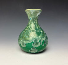Load image into Gallery viewer, Emerald Green Crystalline Glazed Vase #2
