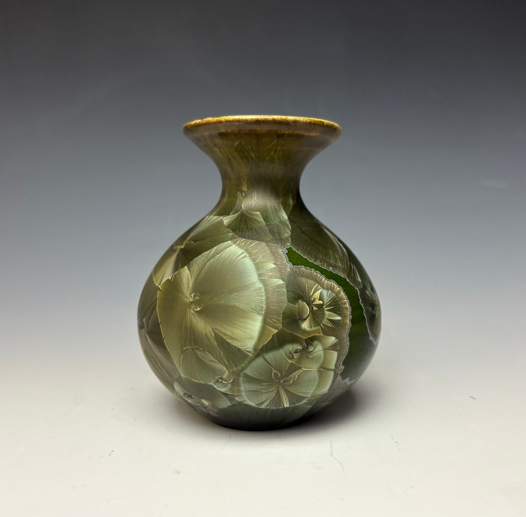 Iron Galaxy Crystalline Glazed Mini Vase 3