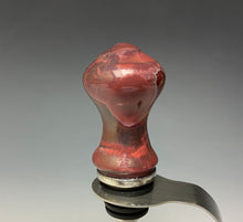 Load image into Gallery viewer, Crystalline Glazed Bottle Stopper- Ruby #4
