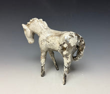 Load image into Gallery viewer, White Crackle Raku Horse 879
