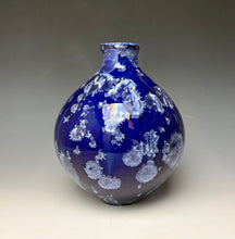 Load image into Gallery viewer, Winter Sky Blue Crystalline Glazed Vase 3
