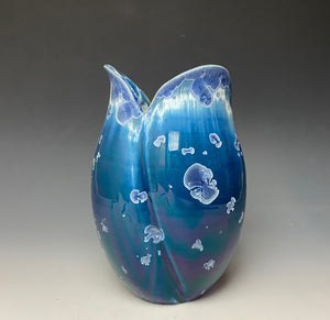 Tulip Vase- Atlantic Storm Blue #4