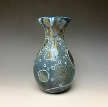 Load image into Gallery viewer, Cobalt Galaxy Crystalline Glazed Vase 4
