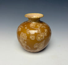 Load image into Gallery viewer, Iced Caramel Crystalline Glazed Mini Vase #7
