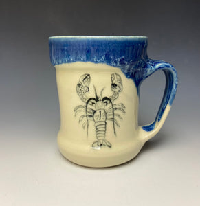 Lobster Mug- Deep Blue