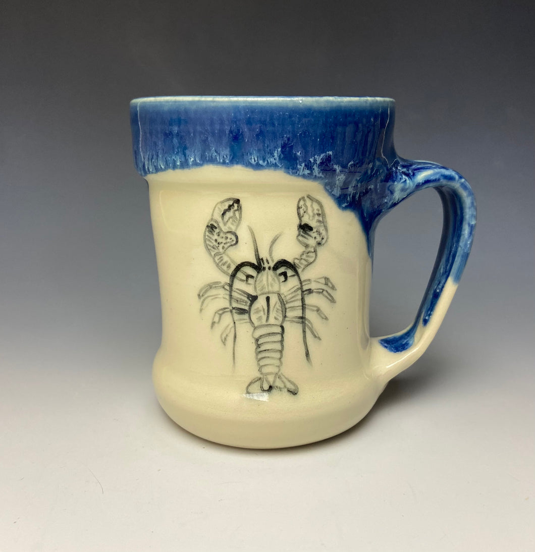 Lobster Mug- Deep Blue