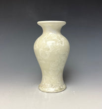 Load image into Gallery viewer, White Crystalline Glazed Mini Vase
