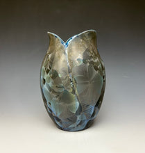 Load image into Gallery viewer, Tulip Vase- Cobalt Galaxy #2
