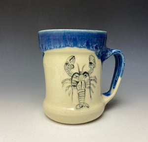 Lobster Mug- Deep Blue