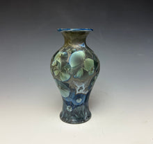Load image into Gallery viewer, Cobalt Galaxy Crystalline Glazed Vase 2
