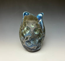 Load image into Gallery viewer, Tulip Vase- Cobalt Galaxy #1
