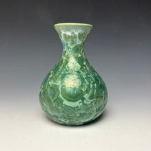 Load image into Gallery viewer, Emerald Green Crystalline Glazed Vase #2
