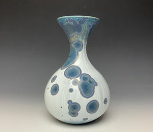 Bluestone Crystalline Glazed Vase