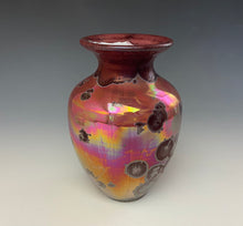 Load image into Gallery viewer, Ruby Crystalline Glazed Mini Vase #1
