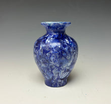 Load image into Gallery viewer, Winter Sky Blue Crystalline Glazed Mini Vase #3
