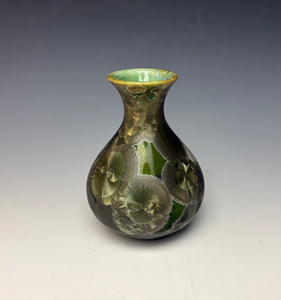 Iron Galaxy Crystalline Glazed Mini Vase 2