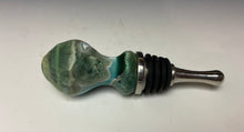 Load image into Gallery viewer, Crystalline Glazed Bottle Stopper- Emerald Green #2
