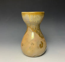 Load image into Gallery viewer, Gold Crystalline Glazed Bulb Vase
