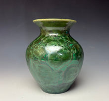 Load image into Gallery viewer, Emerald Green Crystalline Glazed Vase 3
