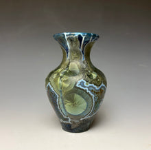 Load image into Gallery viewer, Cobalt Galaxy Crystalline Glazed Mini Vase 14
